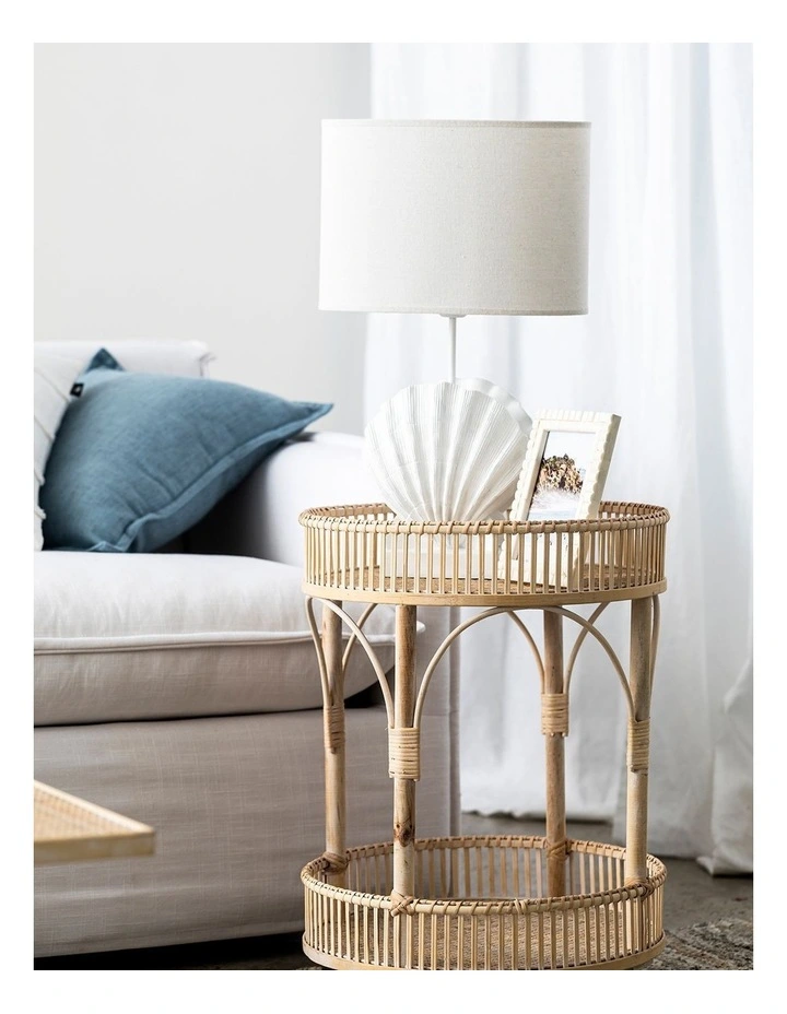 Scallop Lamp 26x26x52cm in White