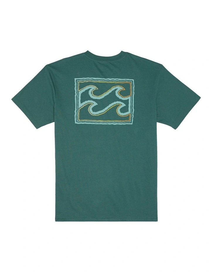 Crayon Wave T-Shirt in Billiard