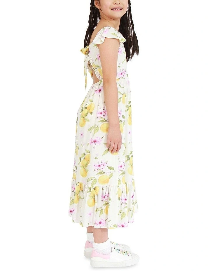 Sunset Sakura Maxi Dress in Yellow