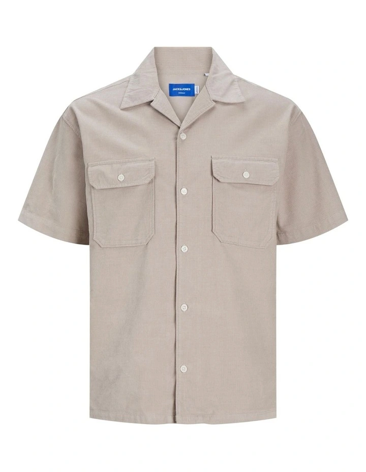 Shane Corduroy Shirt in Beige