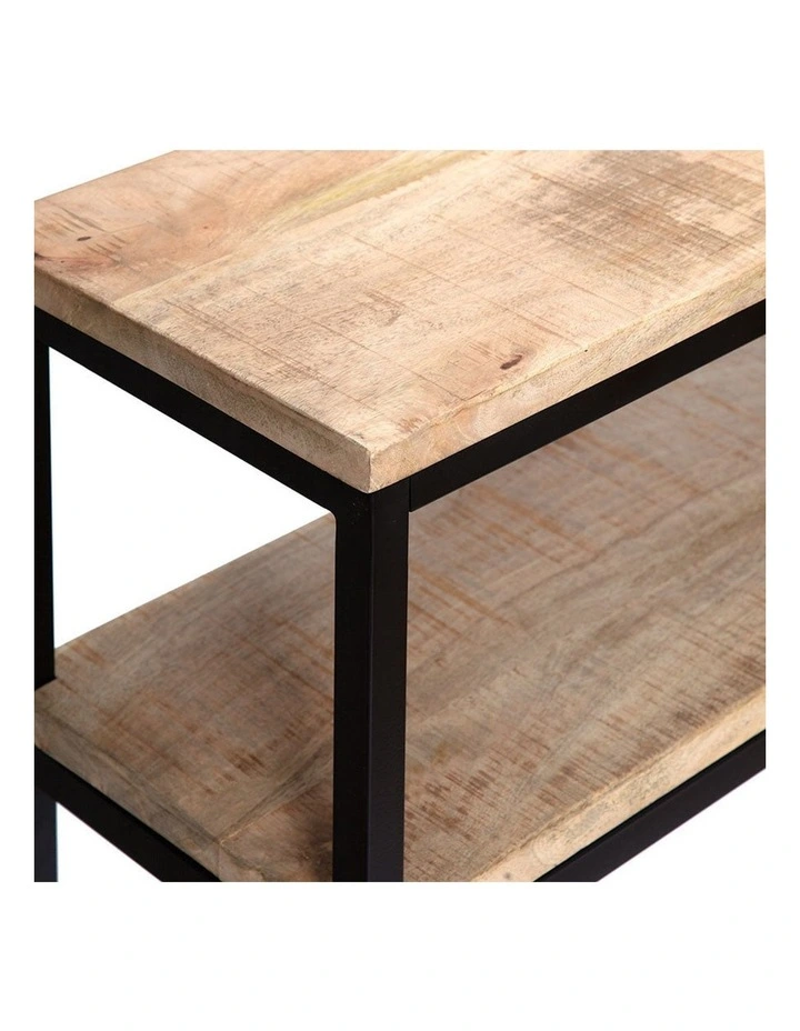 Mango Wood Console Table in Black
