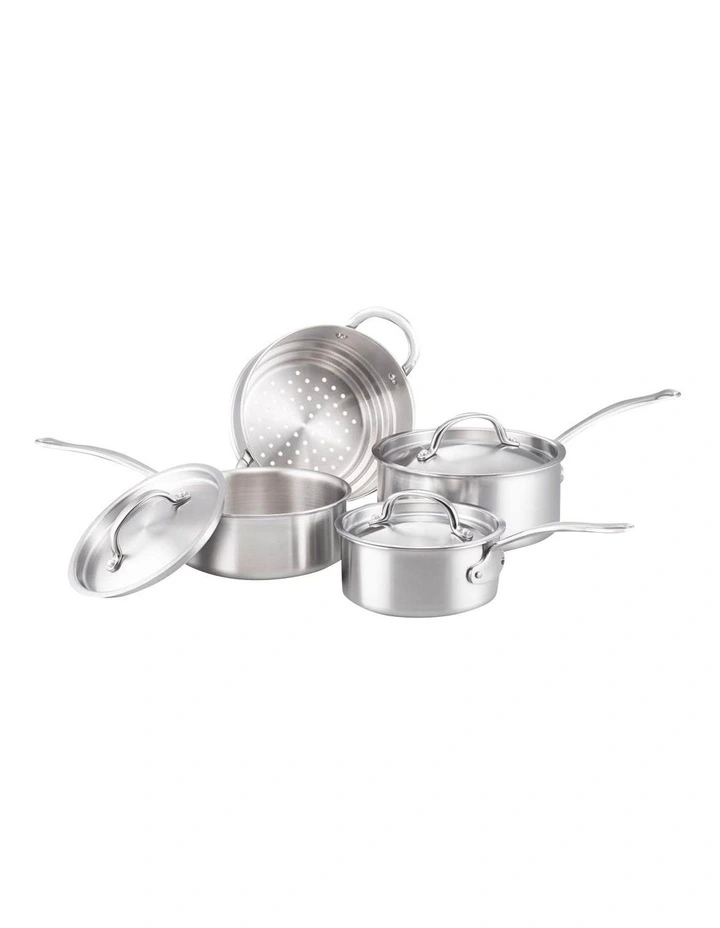 Per Amore Clad Stainless Steel Induction 4 Piece Cookware Set