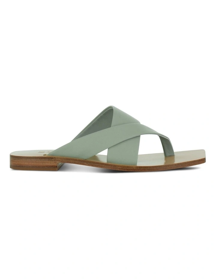 Gretel I Flat Sandals in Green