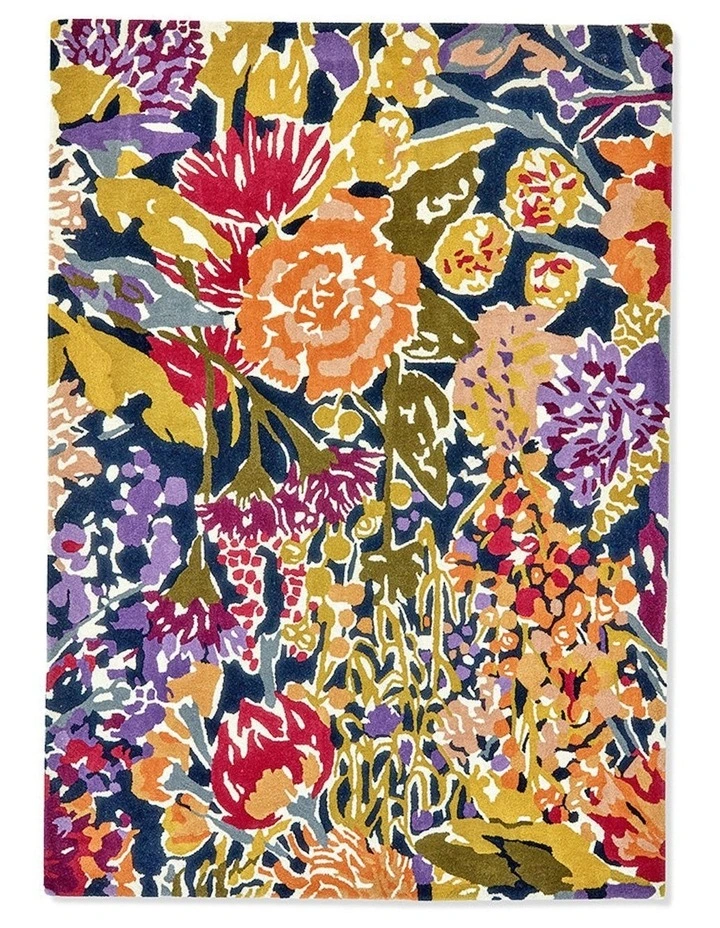 Sanguine Aubergine Rug 143205 in Multi