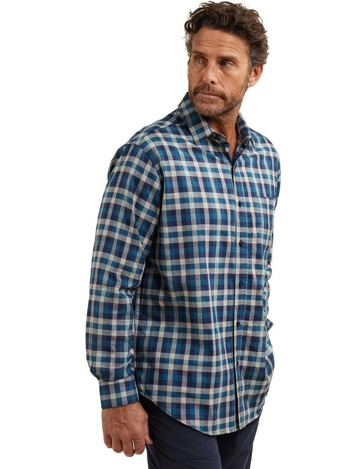 Kendrow Oxford Long Sleeve Shirt in Green