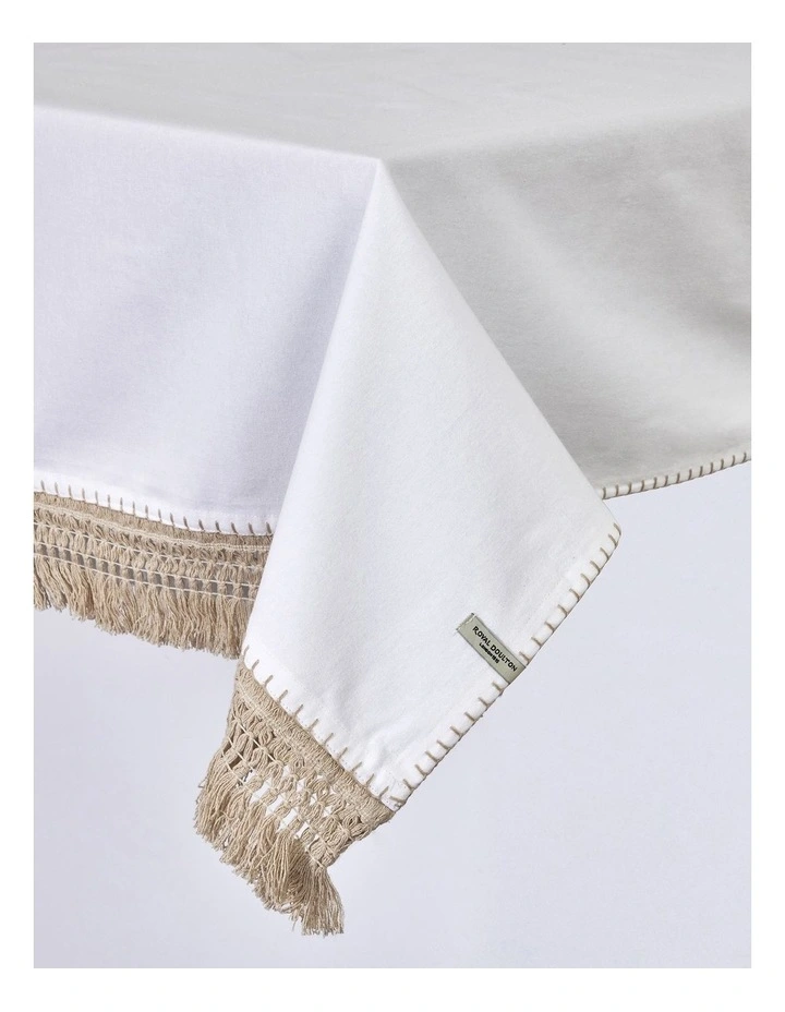 Napery Pacific Tablecloth 150x230cm in Stone