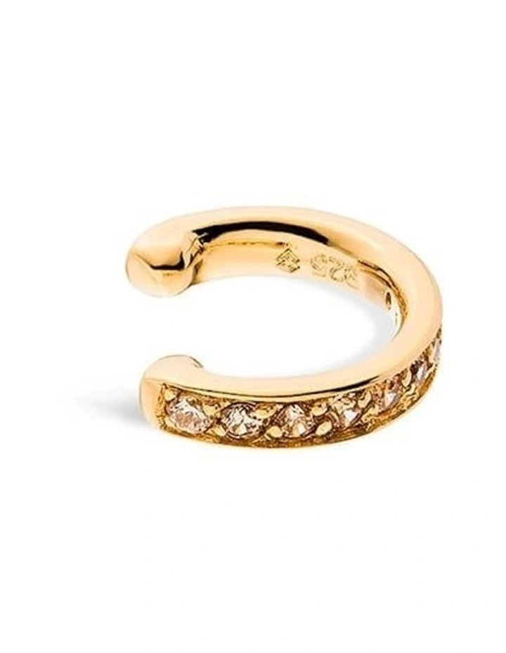 Edge Mono Ear Cuff in Champagne