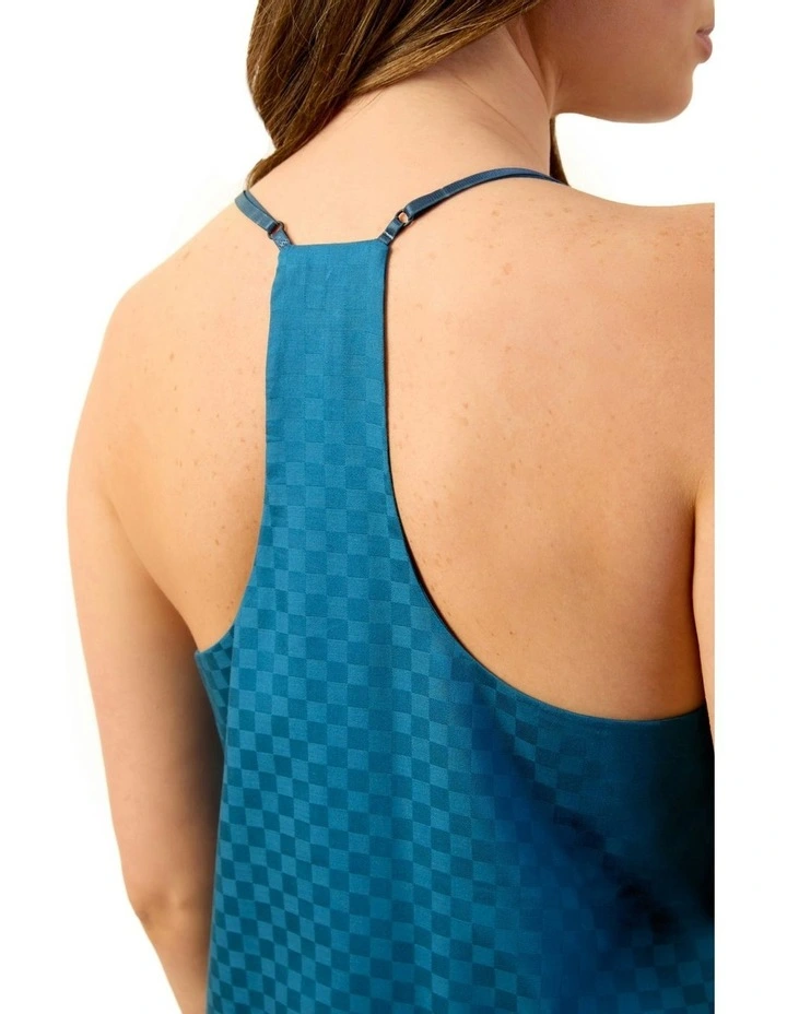 Azure Camisole Slip Dress in Teal