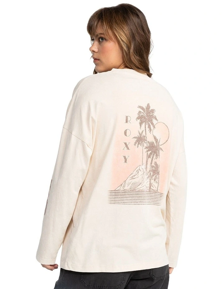 Mawi Wave Oversized Short Sleeve T-shirt in Brazilian Sand
