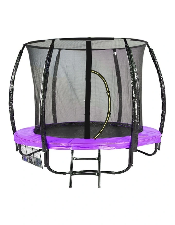 6ft Trampoline Free Ladder Spring Mat Net Safety Pad Cover Round Enclosure Pink