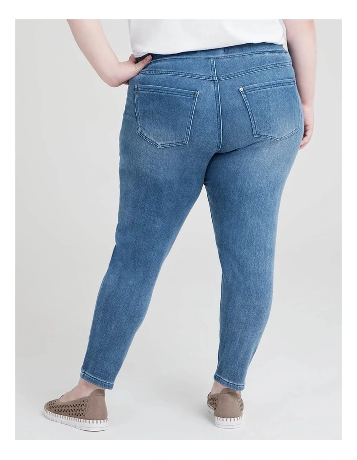 Petite Best Friend Jegging Mid Blue