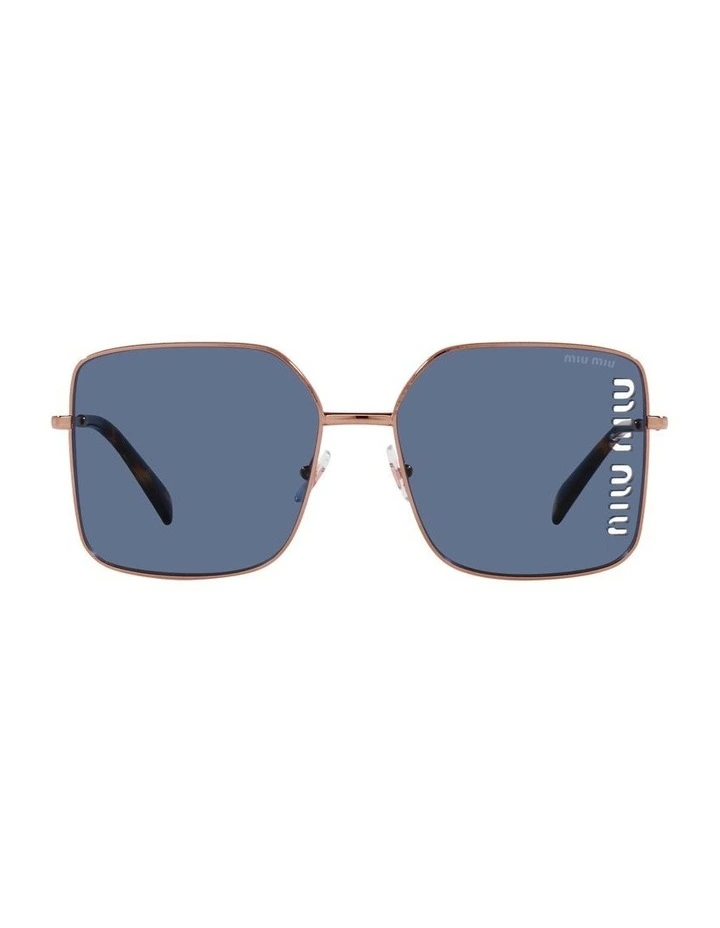 0MU 51YS Sunglasses in Rose Gold