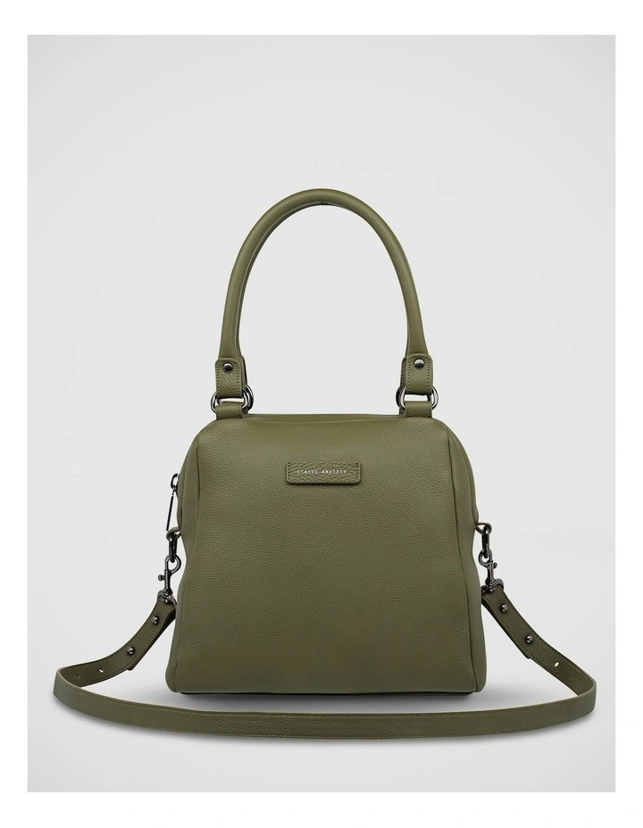Last Mountains Double Handle Satchel Bag in Khaki