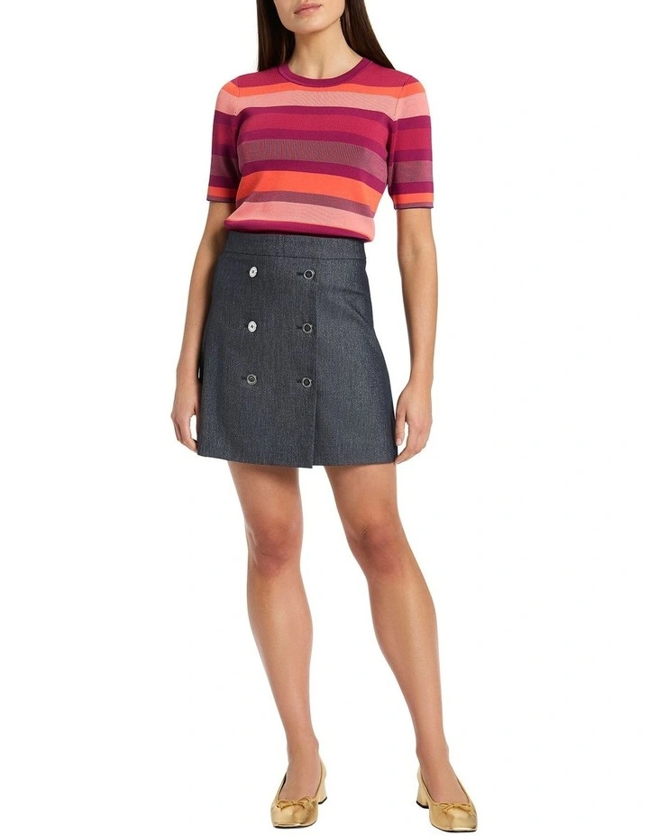 Perfectly Line Knit Jumper in Malibu Stripe
