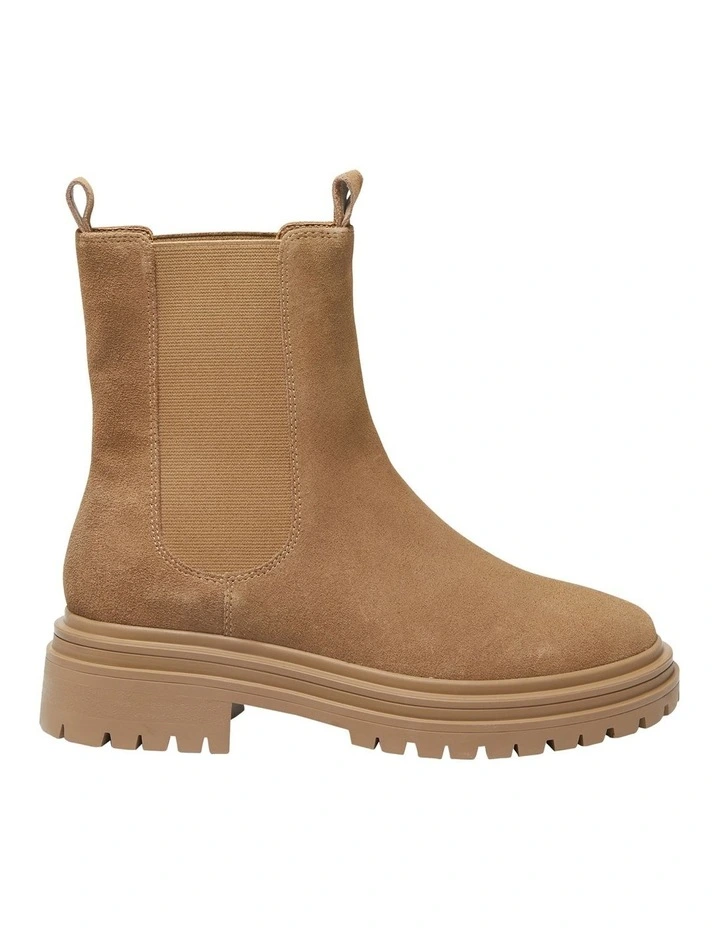 Kansas Boots in Taupe Suede Leather