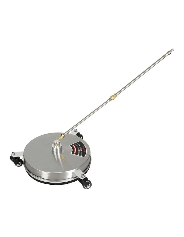27600 kPa Pressure Washer Surface Cleaner With 3 Wheels Stainless in Silver