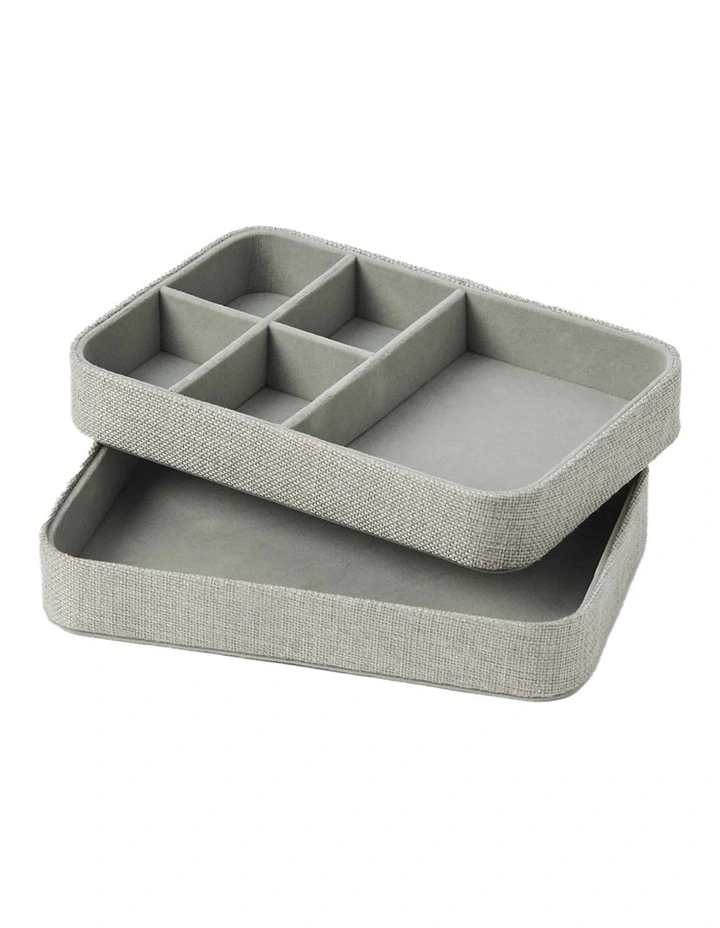 Aura 2 Tier Accessory Holder in Grey