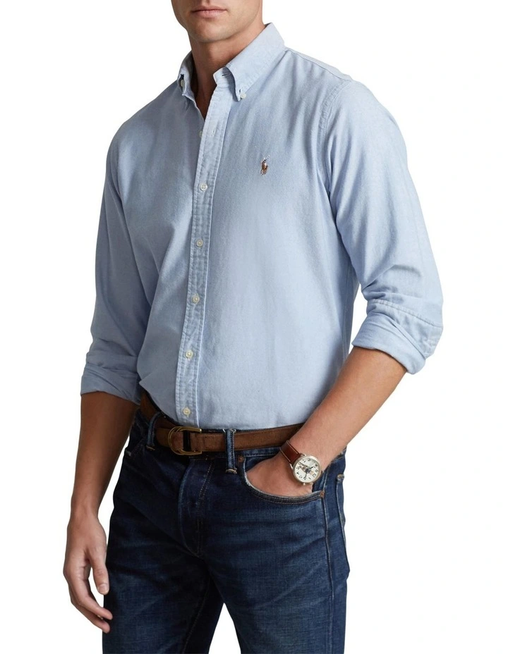 Slim Fit Oxford Shirt in Blue