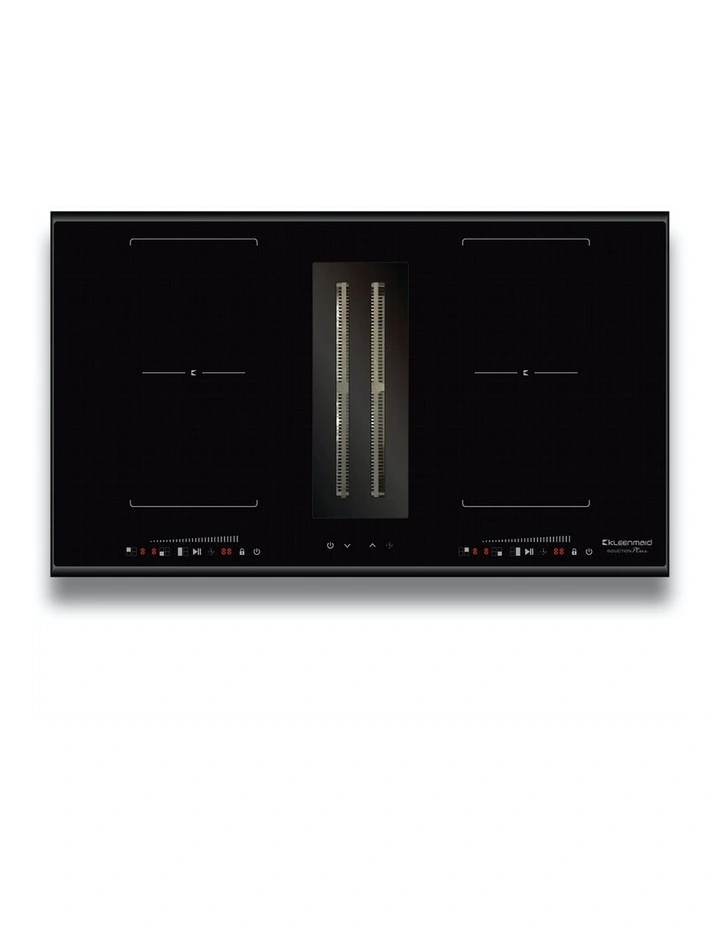 Kleenmaid 90CM Black Integrated Induction Cooktop and Air Extraction System