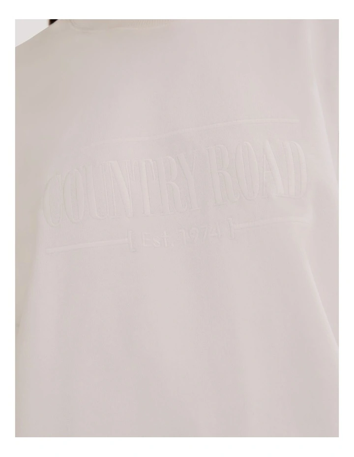 Verified Australian Cotton Heritage Sweat in Ecru