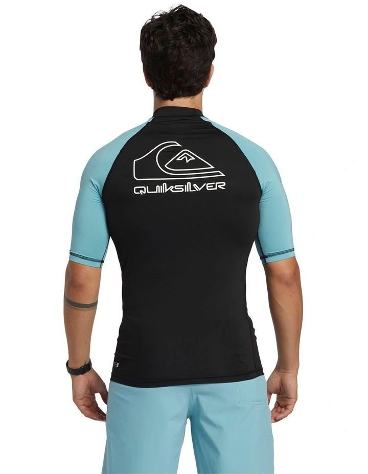 On Tour Short Sleeve Rash Vest in Reef Waters
