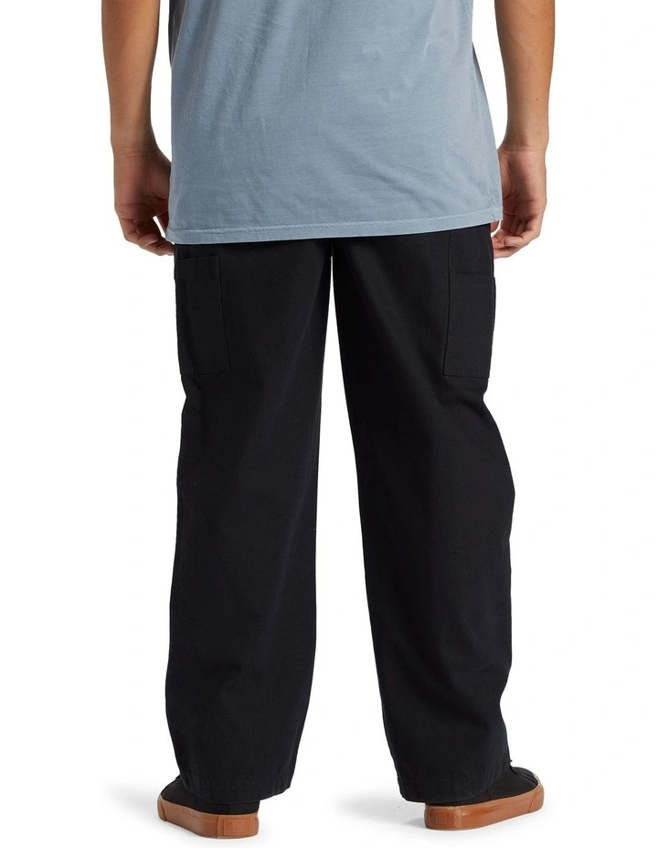 Carpenter Canvas Carpenter Trousers in Black