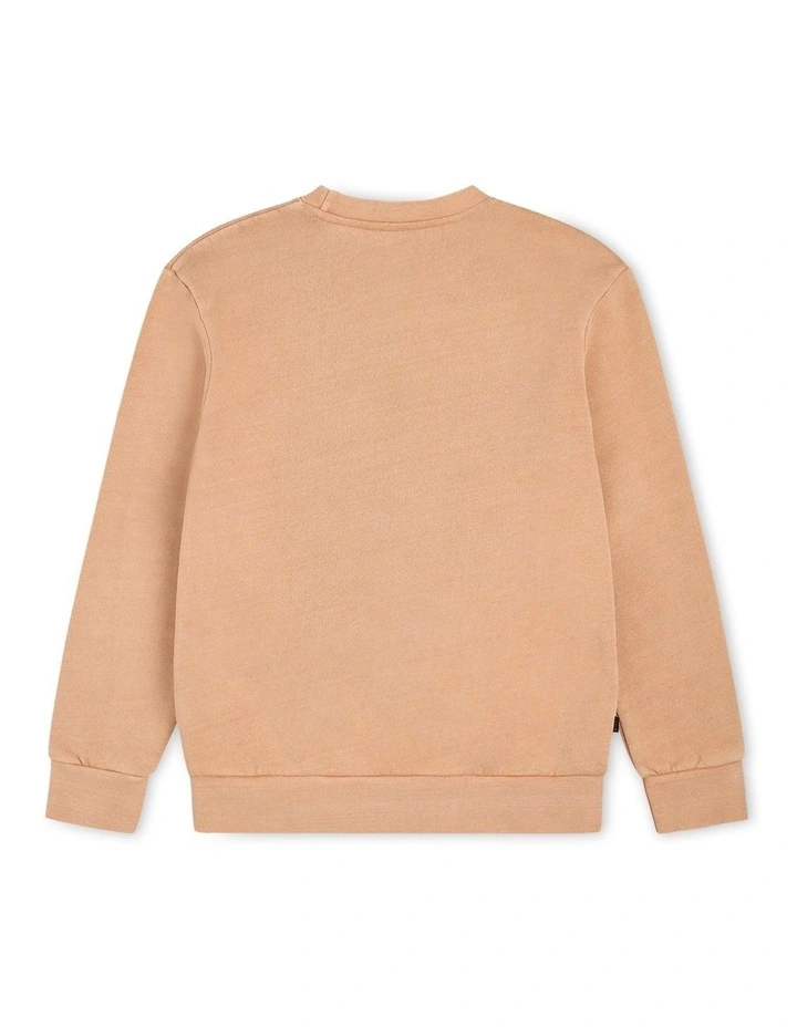 The Marcoola III Sweat Top (3-7 Years) in Washed Orange