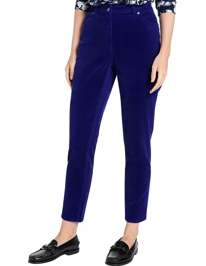 Celine Corduroy Pant in Blue