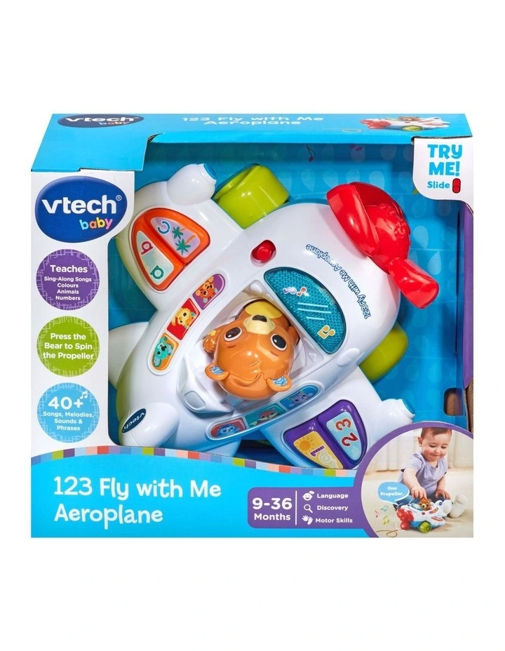 123 Fly with Me Aeroplane in Multi