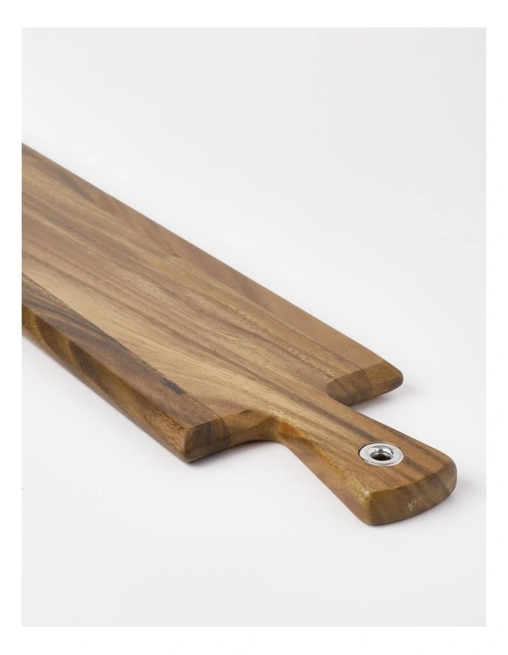 Classic Rectangular Acacia Paddle Board Large in Natural