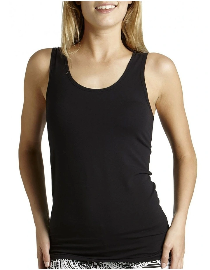 Basics Chesty Singlet in Black
