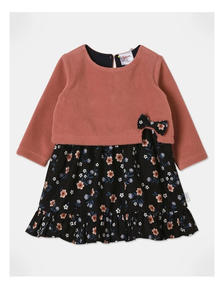 Mock Top Dress in Mocha