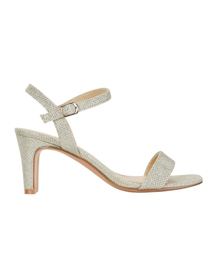 Unison Soft Gold Shimmer Sandals