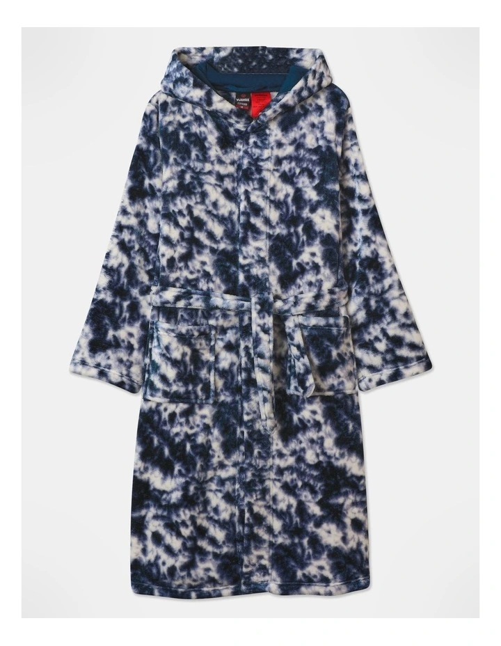 Tye Die Gown in Indigo