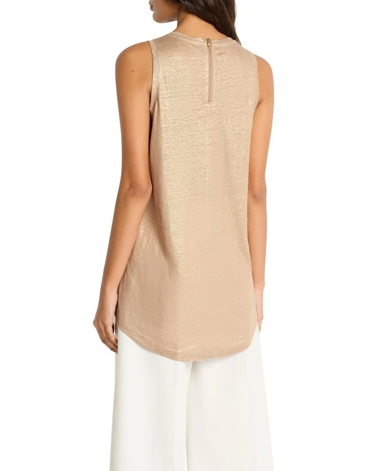 Numero Uno Foil Tank in Gold