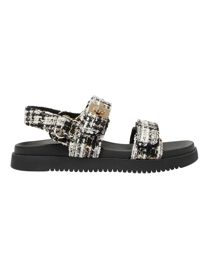 Hendrix Sandals in Black Multi Fabric
