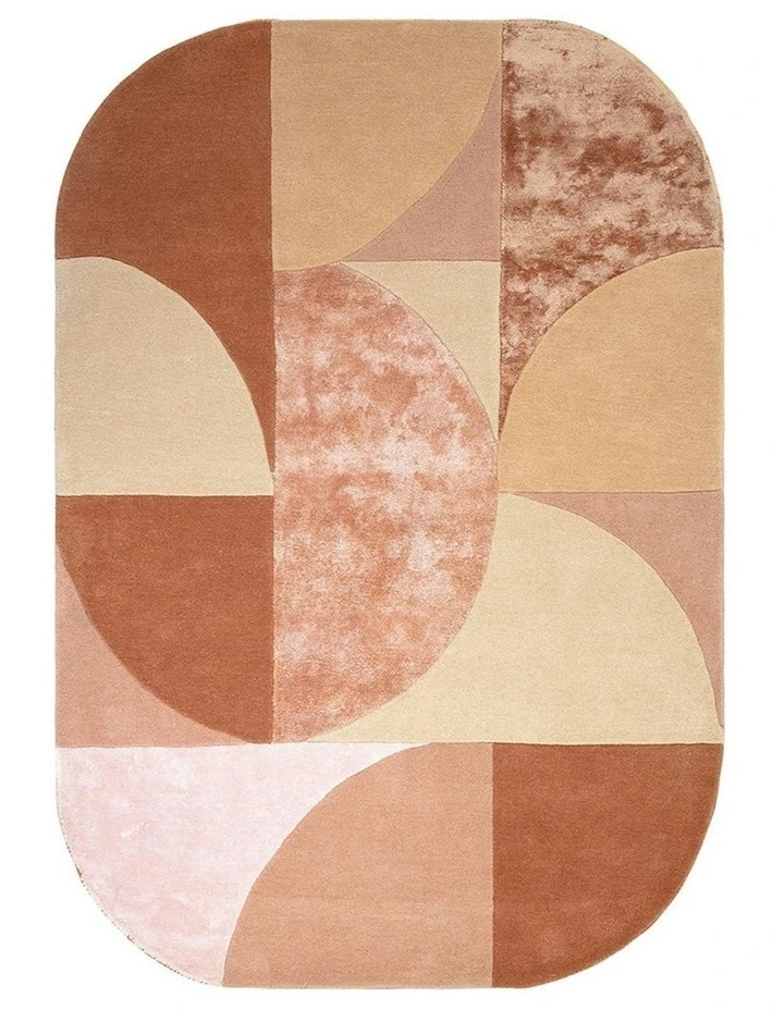 Asiatic Oval Earth Rug in Brown