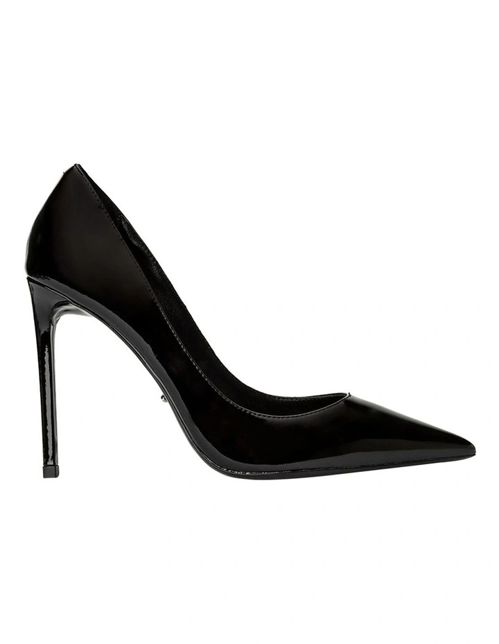 Anja Black Patent Heels