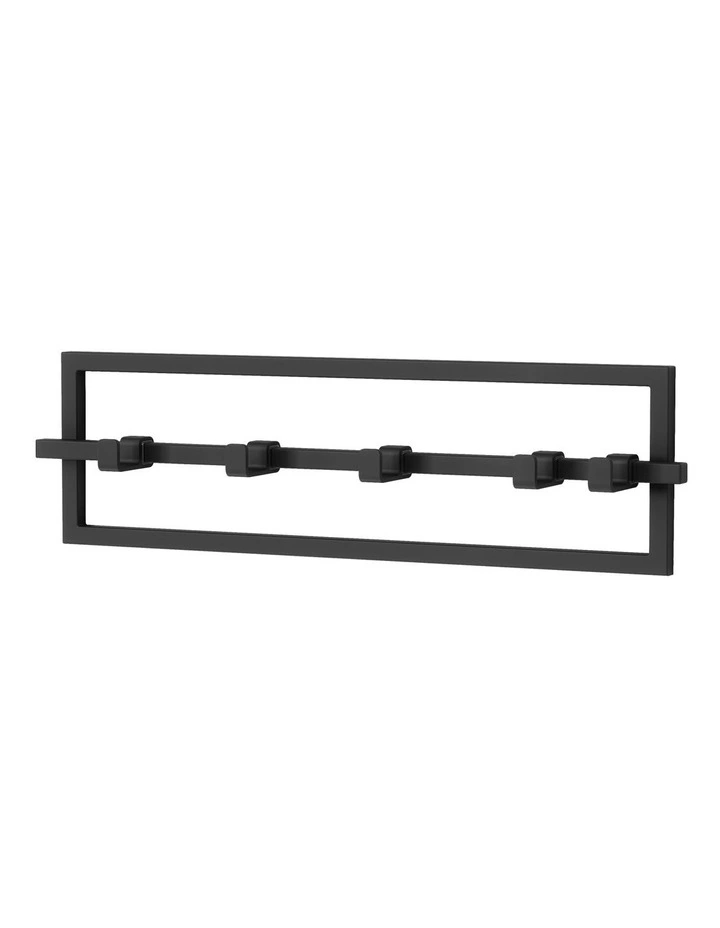 Cubiko 5 Hook 53x6x15cm in Black