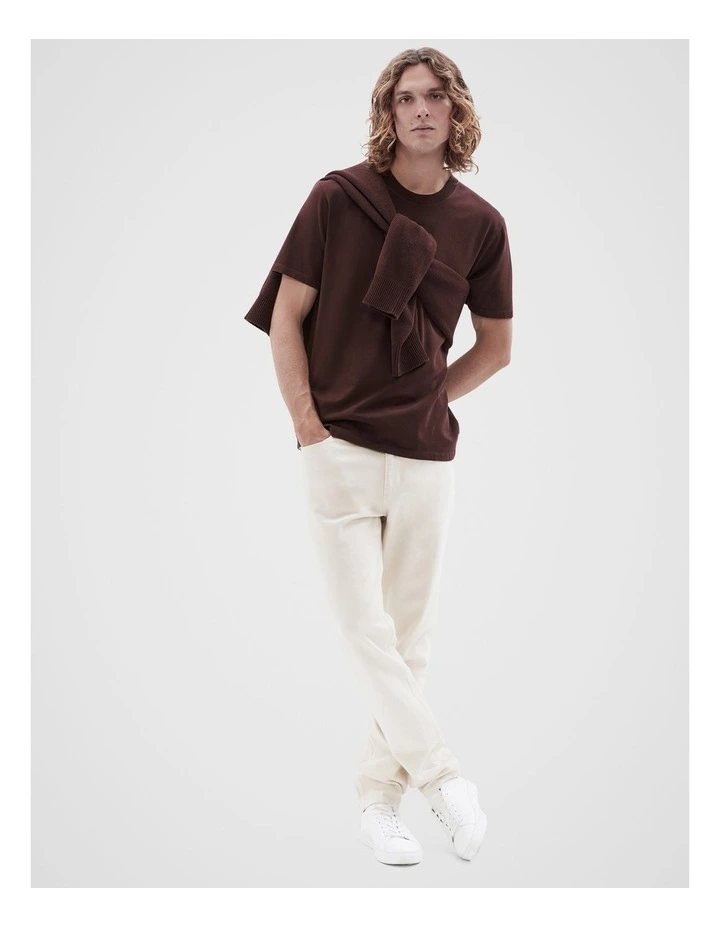 Relaxed T Shirt in Brown