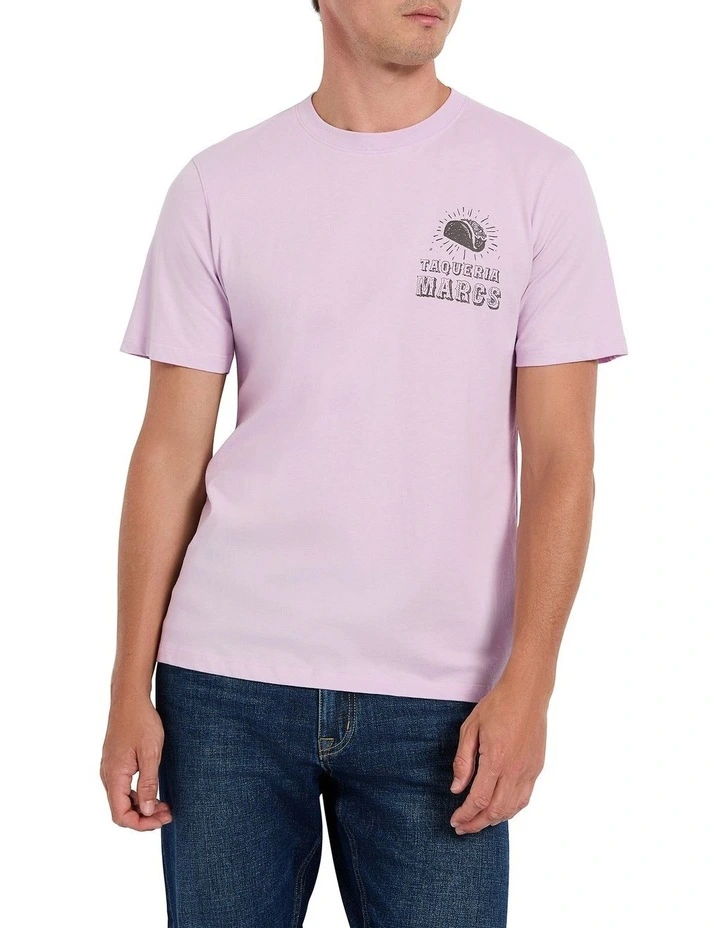 Let's Taco About It Tee in Helium