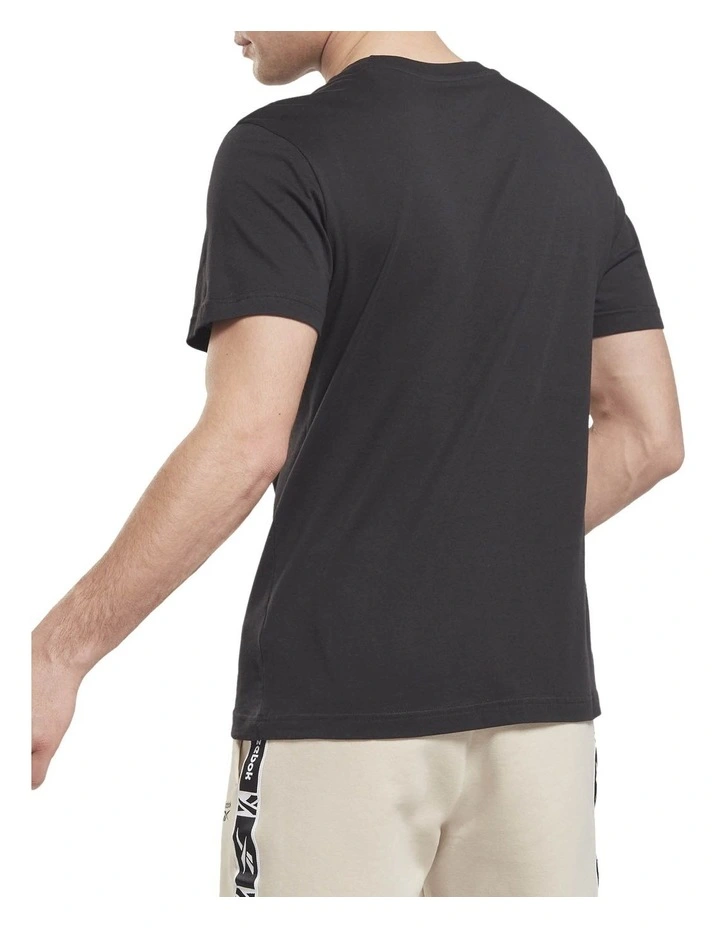 Left Chest Logo Tee in Black