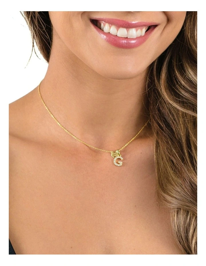 Georgini Luxury Letters 'G' Initial Pendant in Gold