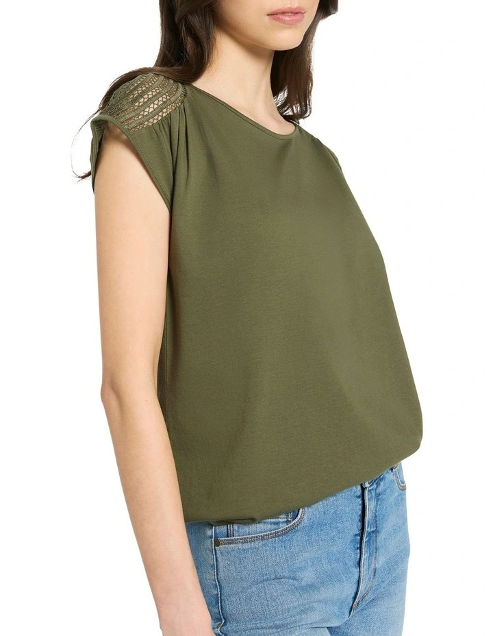 San Martin Cotton Tee in Cactus