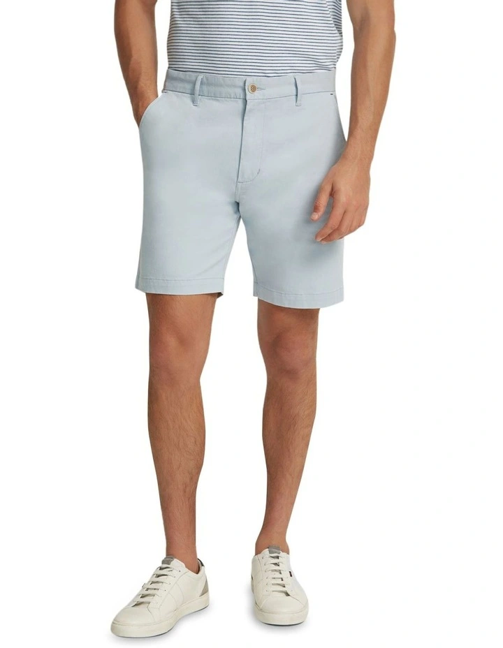 Henry Organic Cotton Chino Shorts in Dusk Blue
