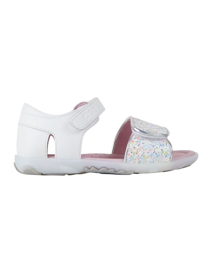 Glitz Sandals In White