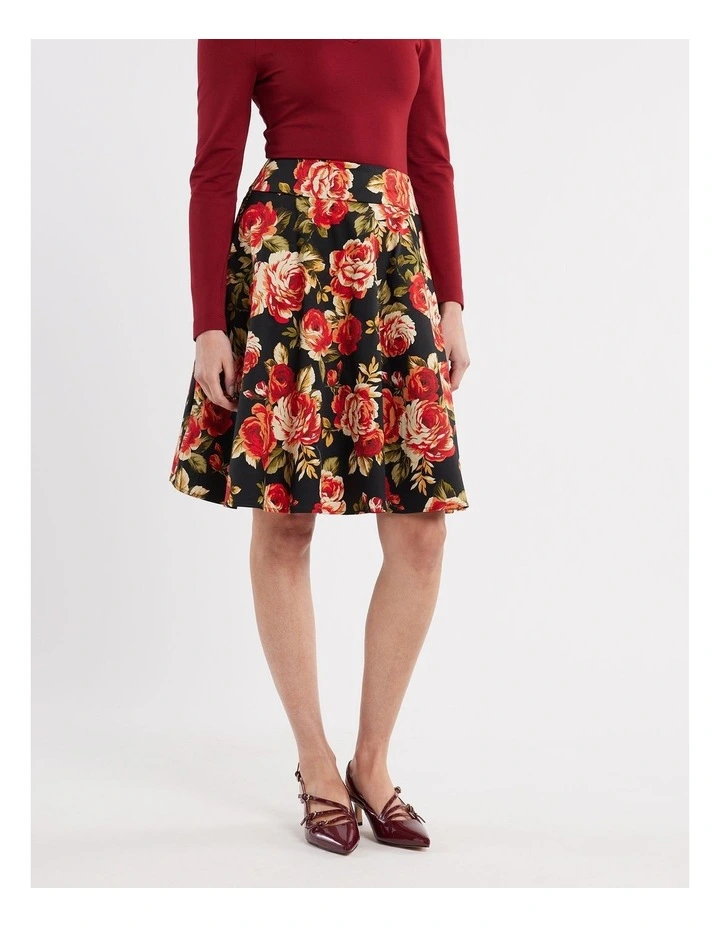 Edith Bloom Skirt in Black