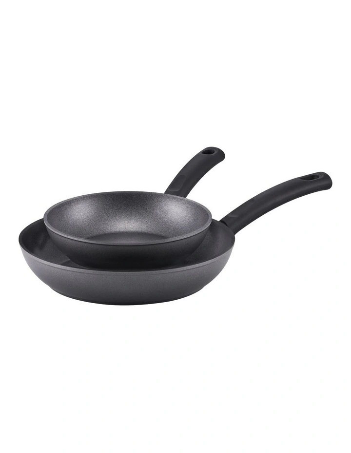 Per Benessere Ceramic Nonstick Induction Skillet Twin Pack 20/26cm