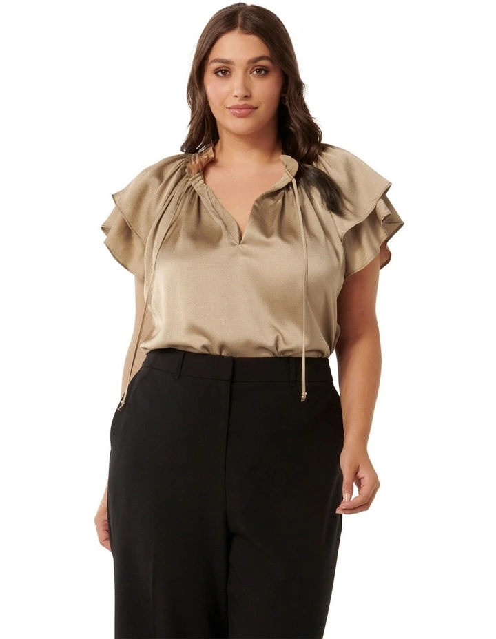 Marni Micropleat Blouse in Bronze
