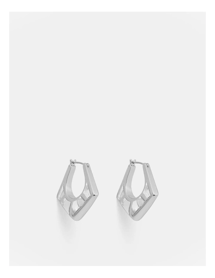 Aperture Earrings in Silver